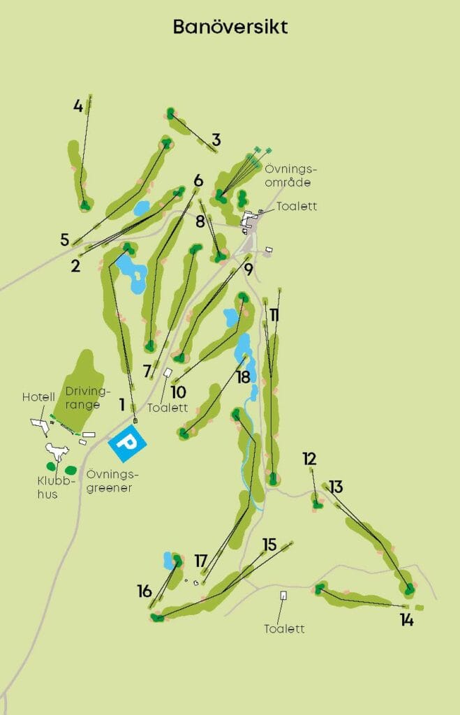Gamla banan på Öijared Resort är en modern och utmanande 18-hålsbana utanför Göteborg